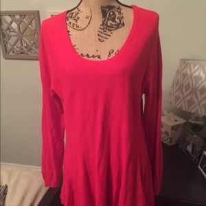 Red Tunic Sweater
